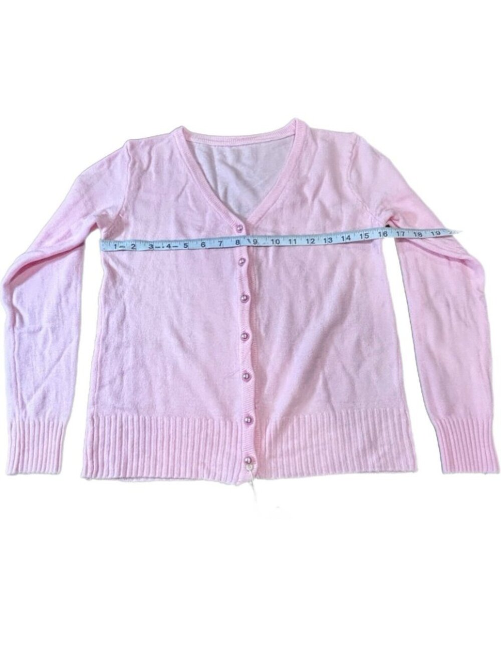 Set Of 2 Dress Sweaters For Women Xiao Mi Hu 1 Color Pink 1 Light Pink Button Up - Picture 8 of 11